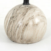 VIOLA ACCENT TABLE - ANTIQUE WHITE MARBLE