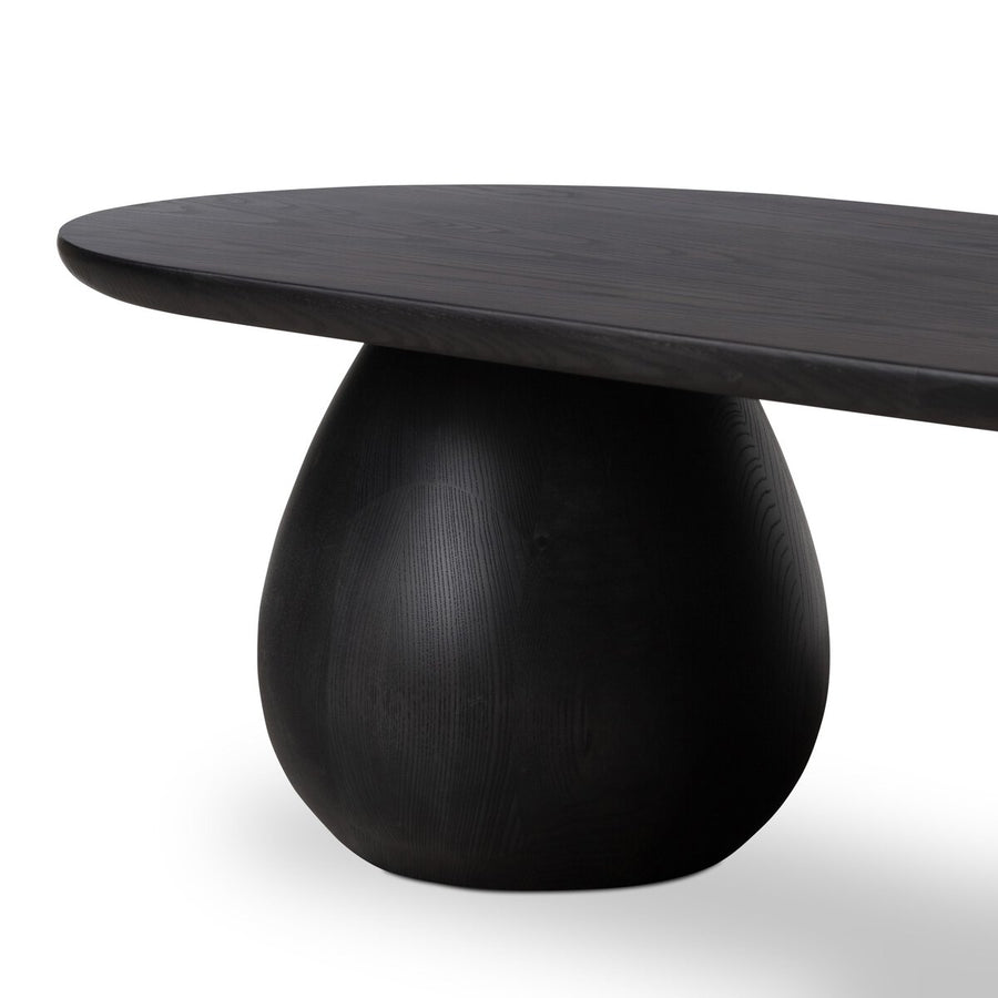 MERLA WOOD COFFEE TABLE - BLACK WASH