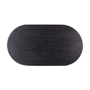 MERLA WOOD COFFEE TABLE - BLACK WASH