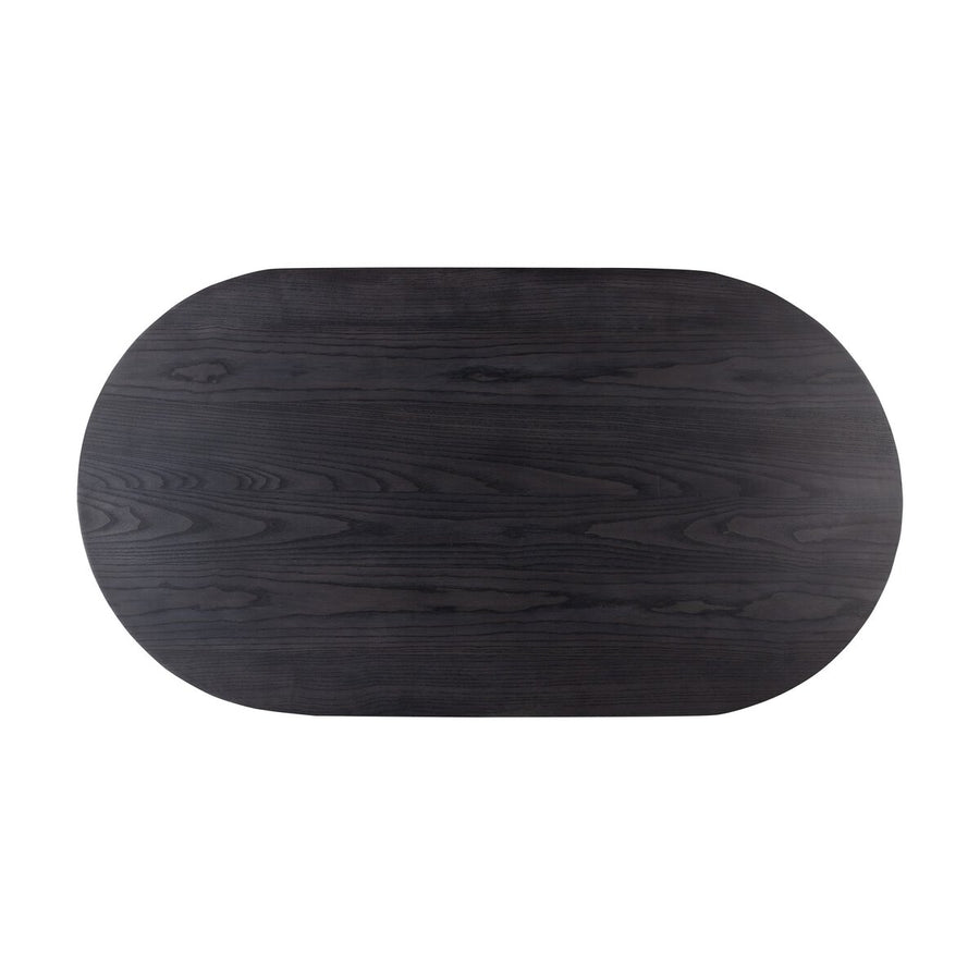 MERLA WOOD COFFEE TABLE - BLACK WASH