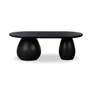 MERLA WOOD COFFEE TABLE - BLACK WASH