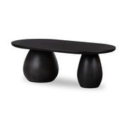 MERLA WOOD COFFEE TABLE - BLACK WASH