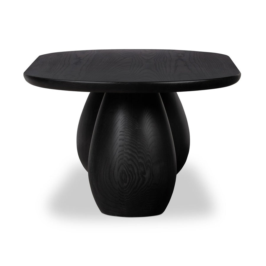 MERLA WOOD COFFEE TABLE - BLACK WASH