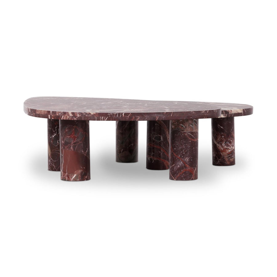 ZION COFFEE TABLE - MERLOT MARBLE