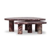 ZION COFFEE TABLE - MERLOT MARBLE