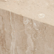 ARK END TABLE - BEIGE MARBLE