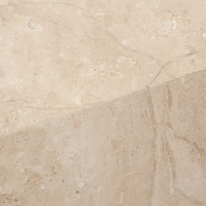ARK END TABLE - BEIGE MARBLE