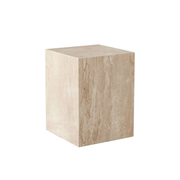 ARK END TABLE - BEIGE MARBLE