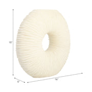 مزهرية راتنج كوارتز صغيرة من ناتالي، بيضاء