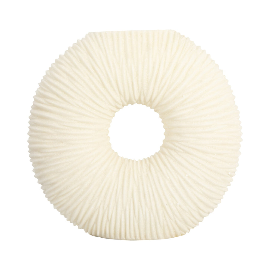 مزهرية راتنج كوارتز صغيرة من ناتالي، بيضاء