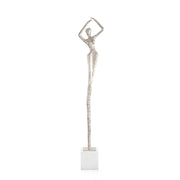 POSING FEMALE NICKEL SCULPTURE III