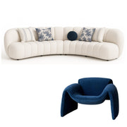SIENA LIVING SET - ONE SOFA & TWO CHAIRS