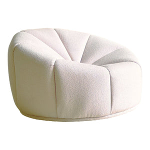 CURVED ARMCHAIR - WHITE