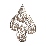 Lana II Set of 4 Champagne toned Wall Candle Holders