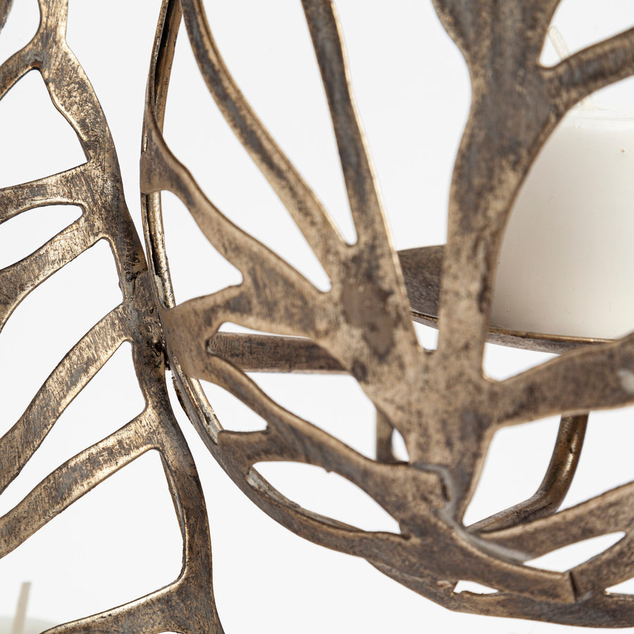 Lana II Set of 4 Champagne toned Wall Candle Holders