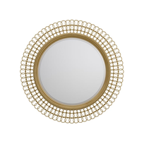ROUND GOLD MIRROR