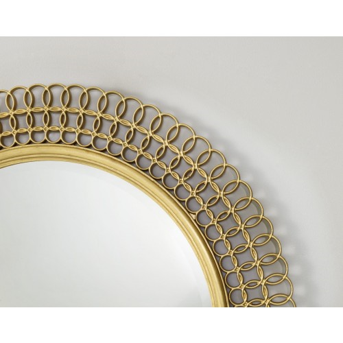 ROUND GOLD MIRROR