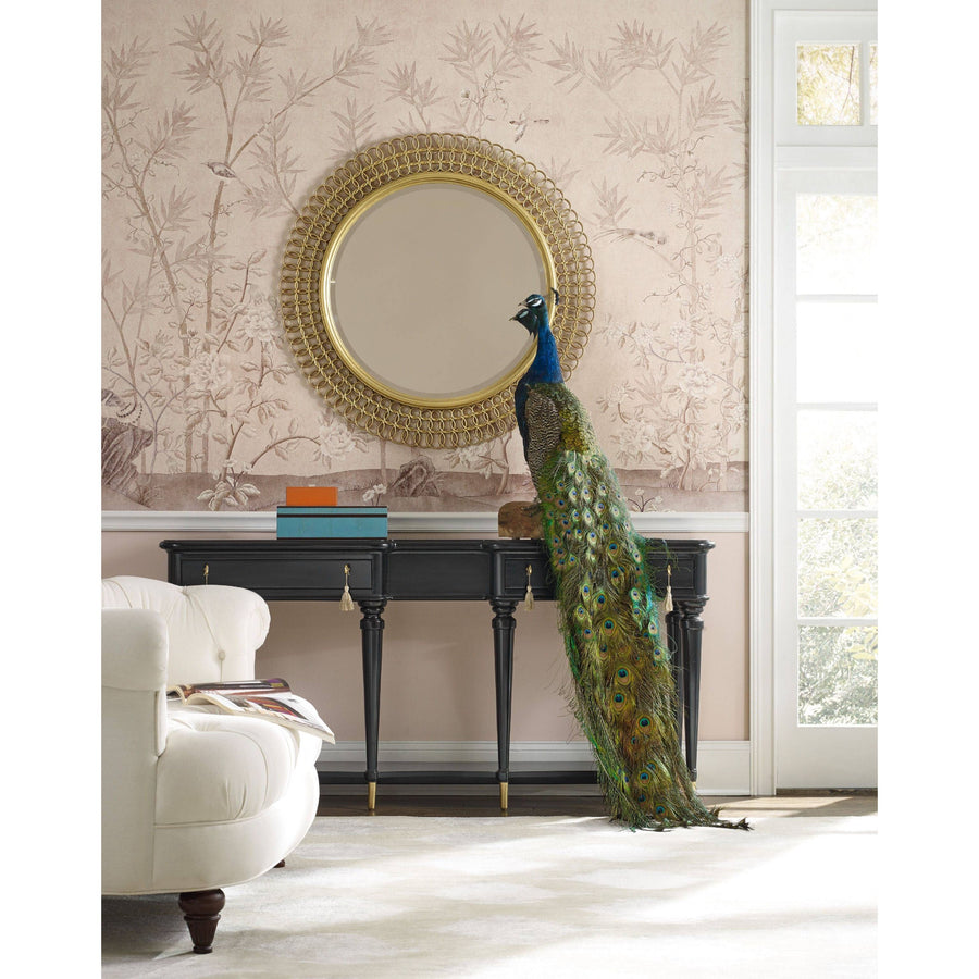 ROUND GOLD MIRROR