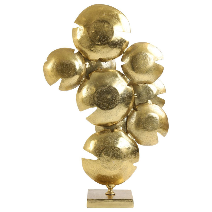 ORNAMENT ON BASE 42X14,5X62 CM BABINE GOLD