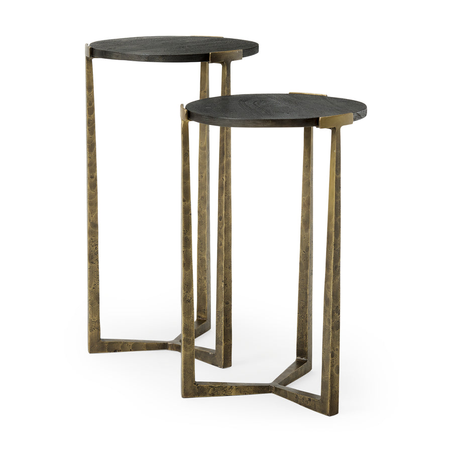 ATICUS BLACK TOP NEST OF TABLES