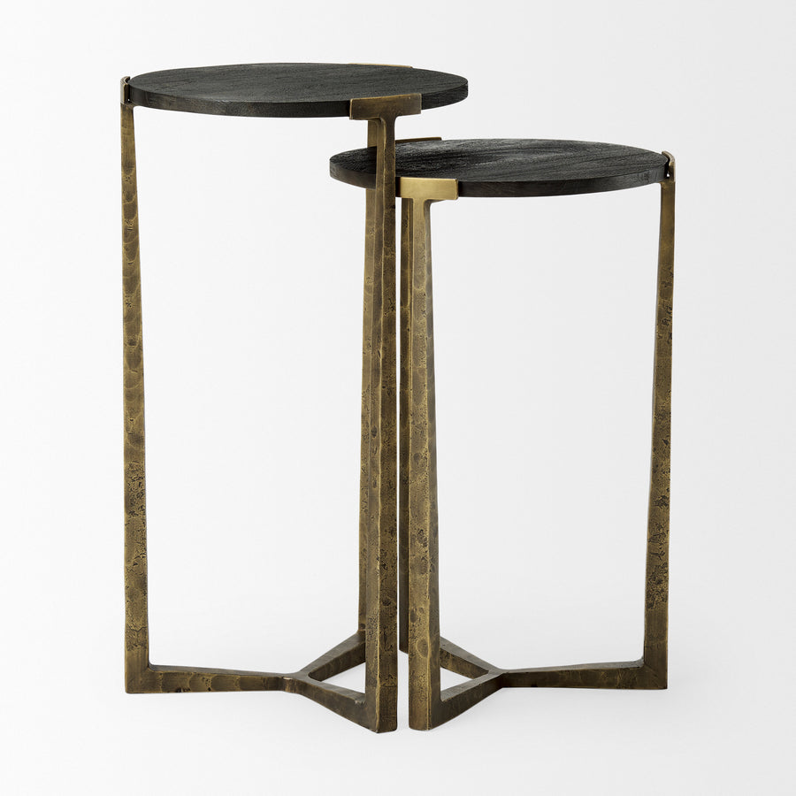 ATICUS BLACK TOP NEST OF TABLES