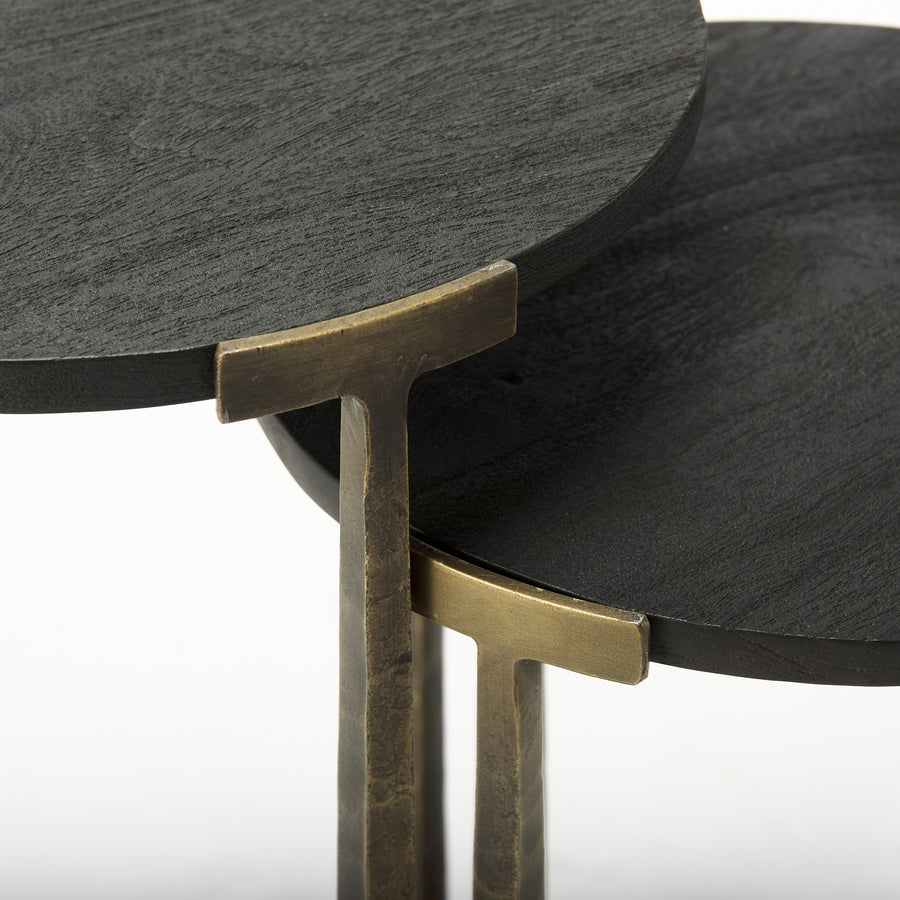 ATICUS BLACK TOP NEST OF TABLES