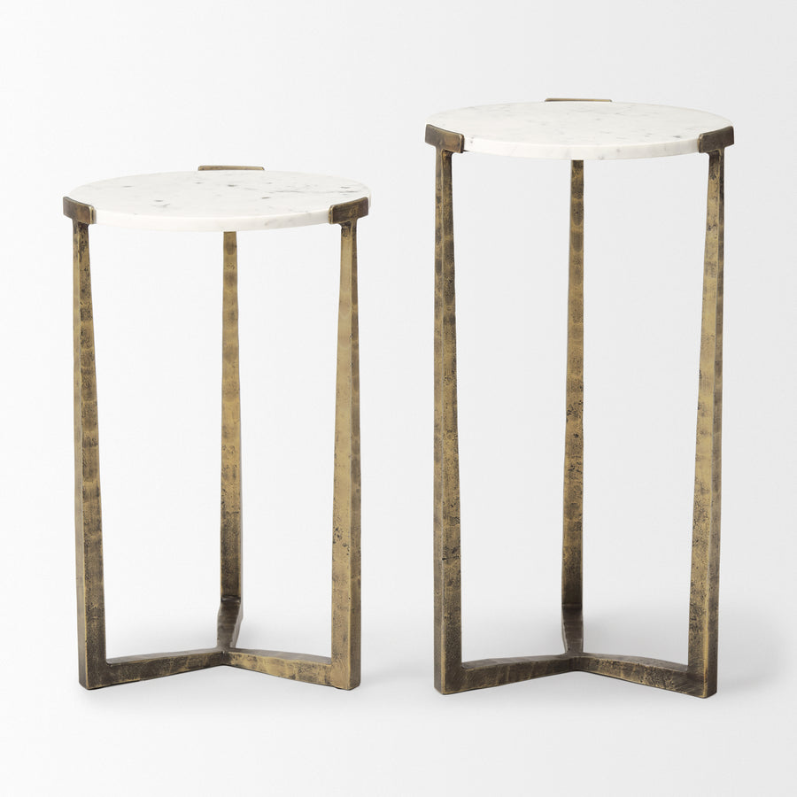 ATTICUS MARBLE NEST OF TABLES