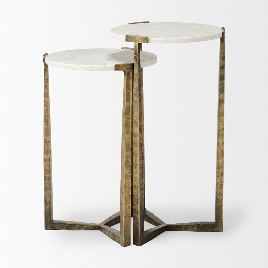 ATTICUS MARBLE NEST OF TABLES