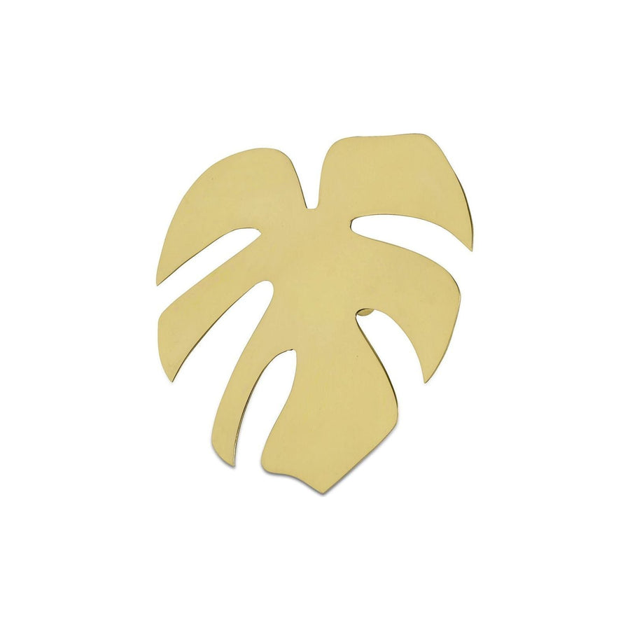 FINGER FILODRENDON WALL DECORATION, BRASS - SMALL SIZE