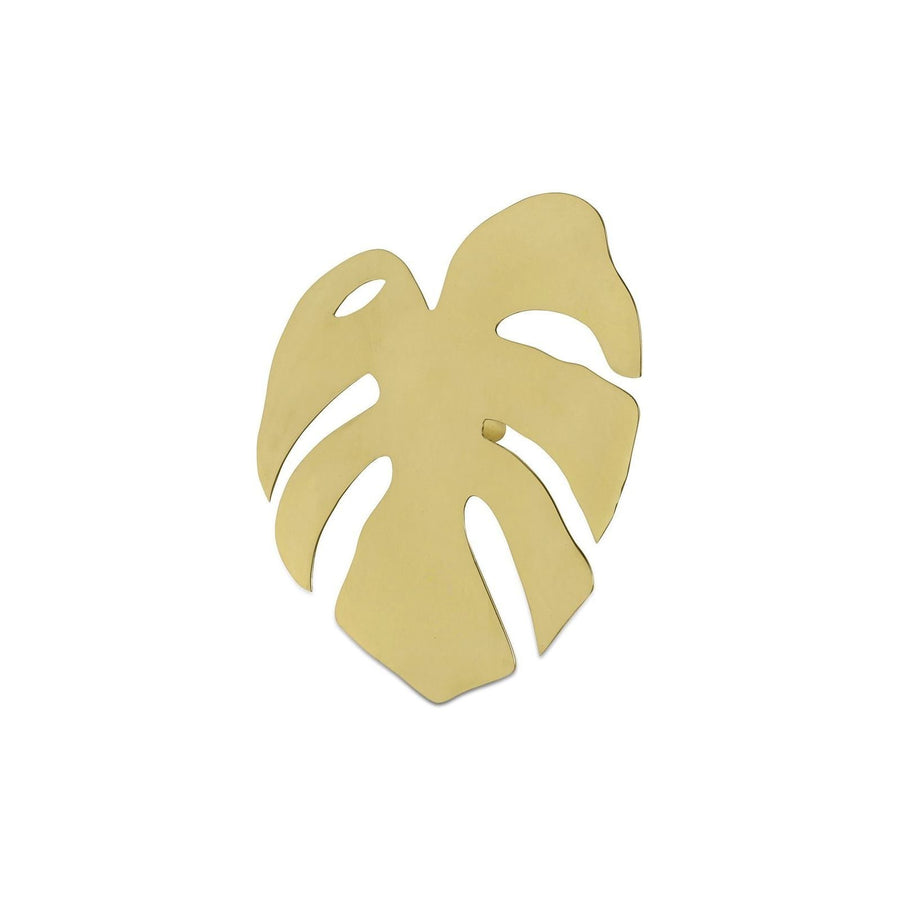FINGER FILODRENDON WALL DECORATION, BRASS - LARGE SIZE