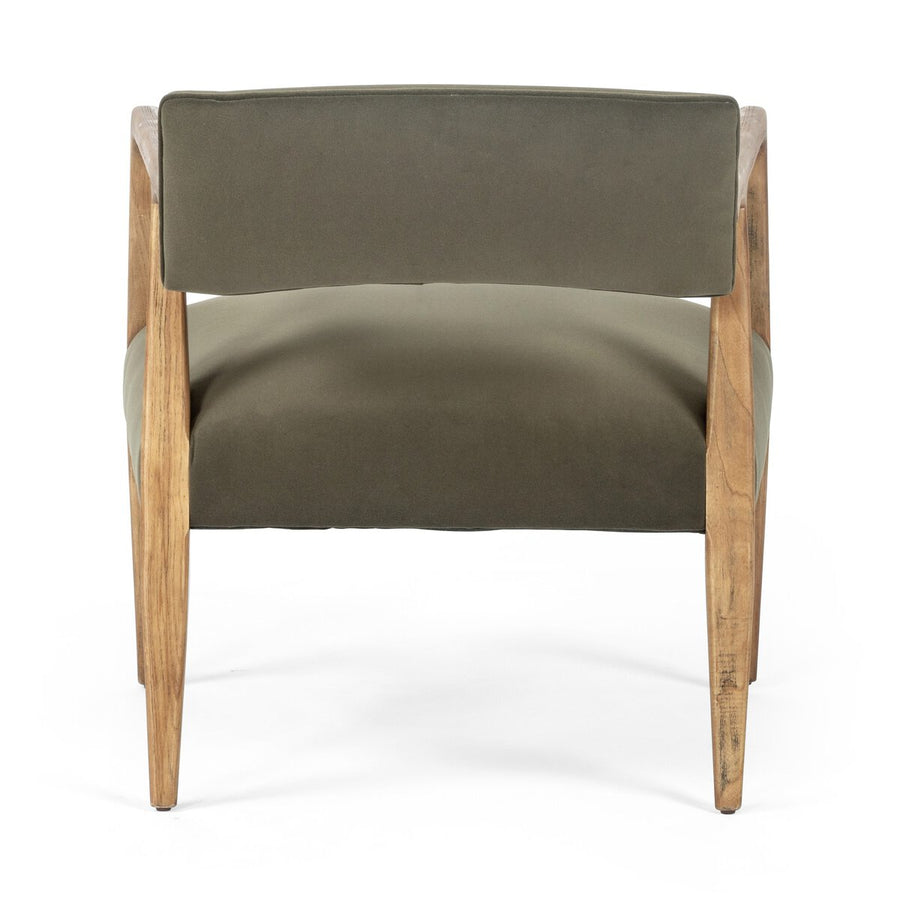 TYLER ARMCHAIR - MODERN VELVET LODEN