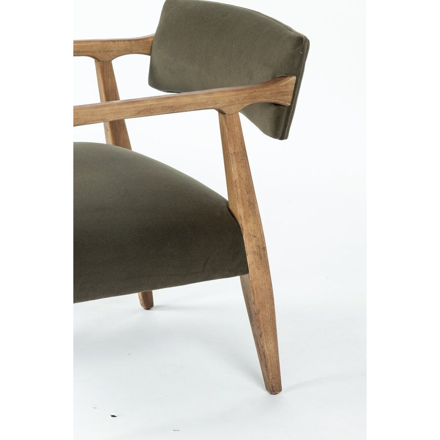 TYLER ARMCHAIR - MODERN VELVET LODEN