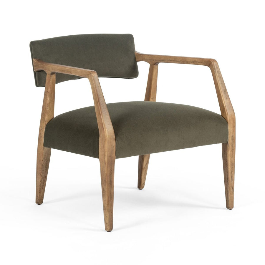 TYLER ARMCHAIR - MODERN VELVET LODEN