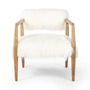 TYLER ARMCHAIR - NEW MONGOLIAN FUR