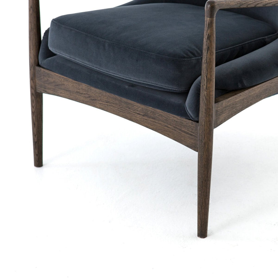 BRADEN MODERN VELVET SHADOW CHAIR