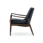BRADEN MODERN VELVET SHADOW CHAIR