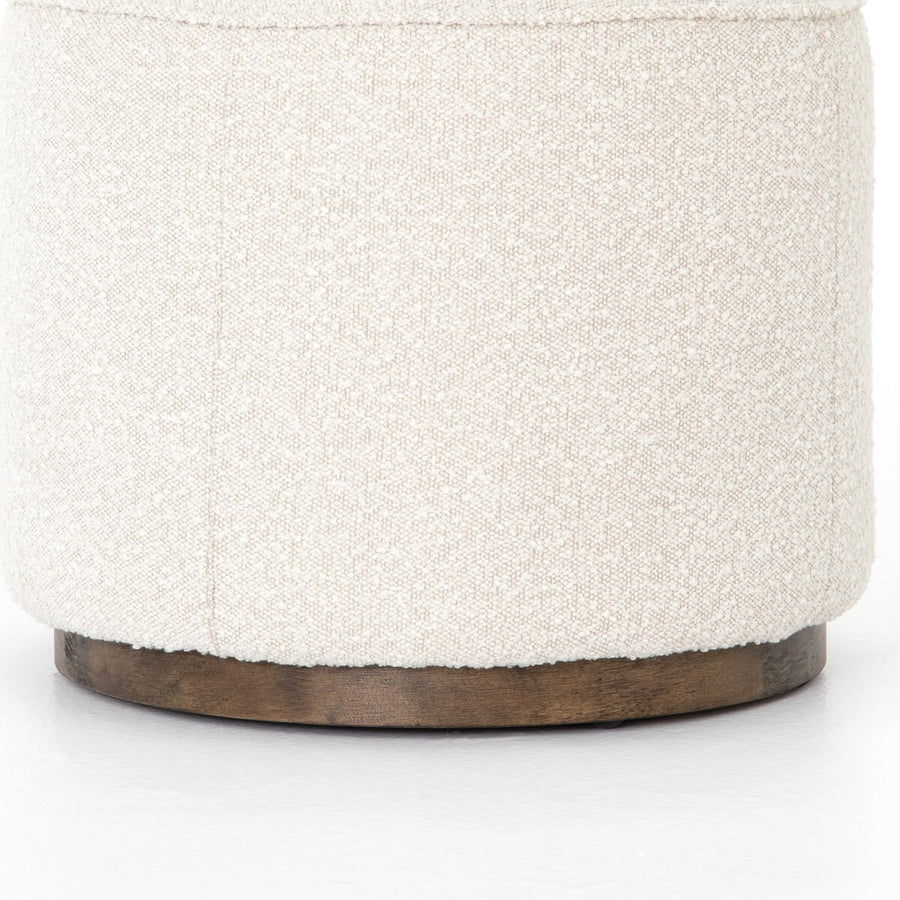 SINCLAIR ROUND OTTOMAN - KNOLL NATURAL