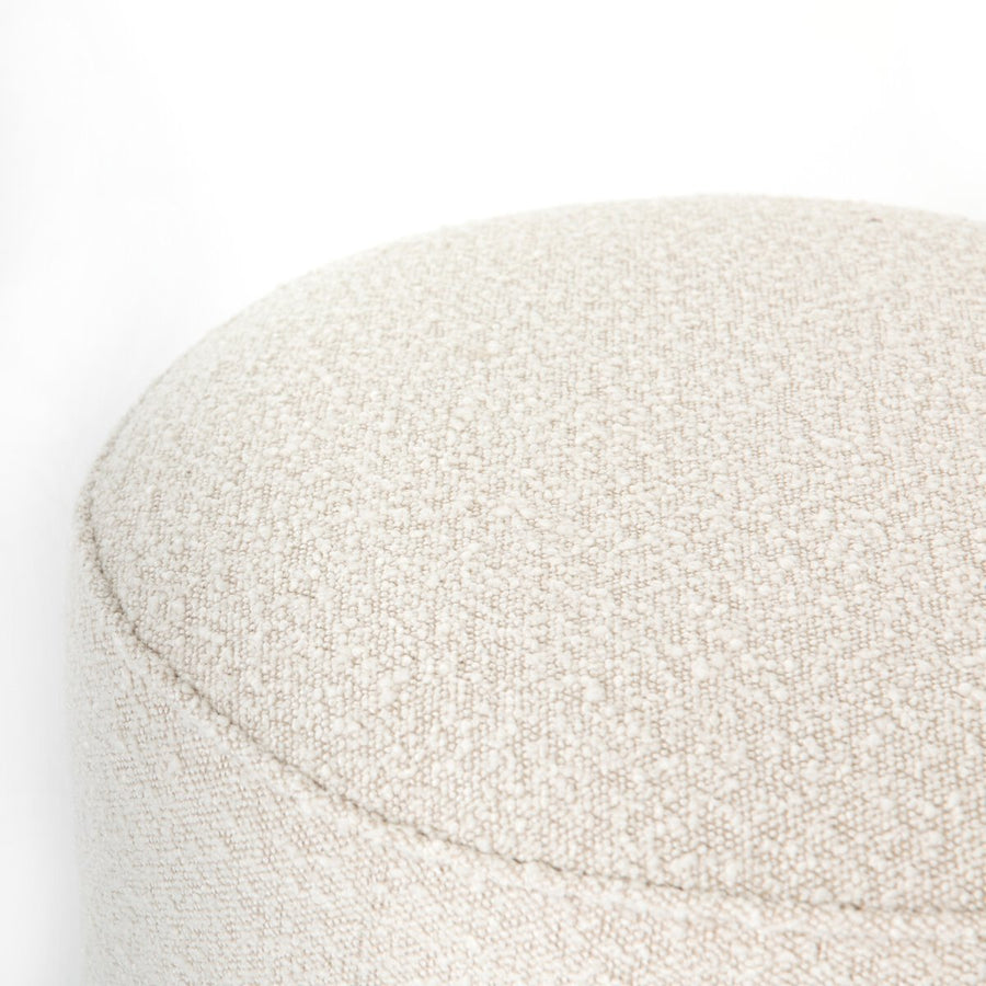 SINCLAIR ROUND OTTOMAN - KNOLL NATURAL