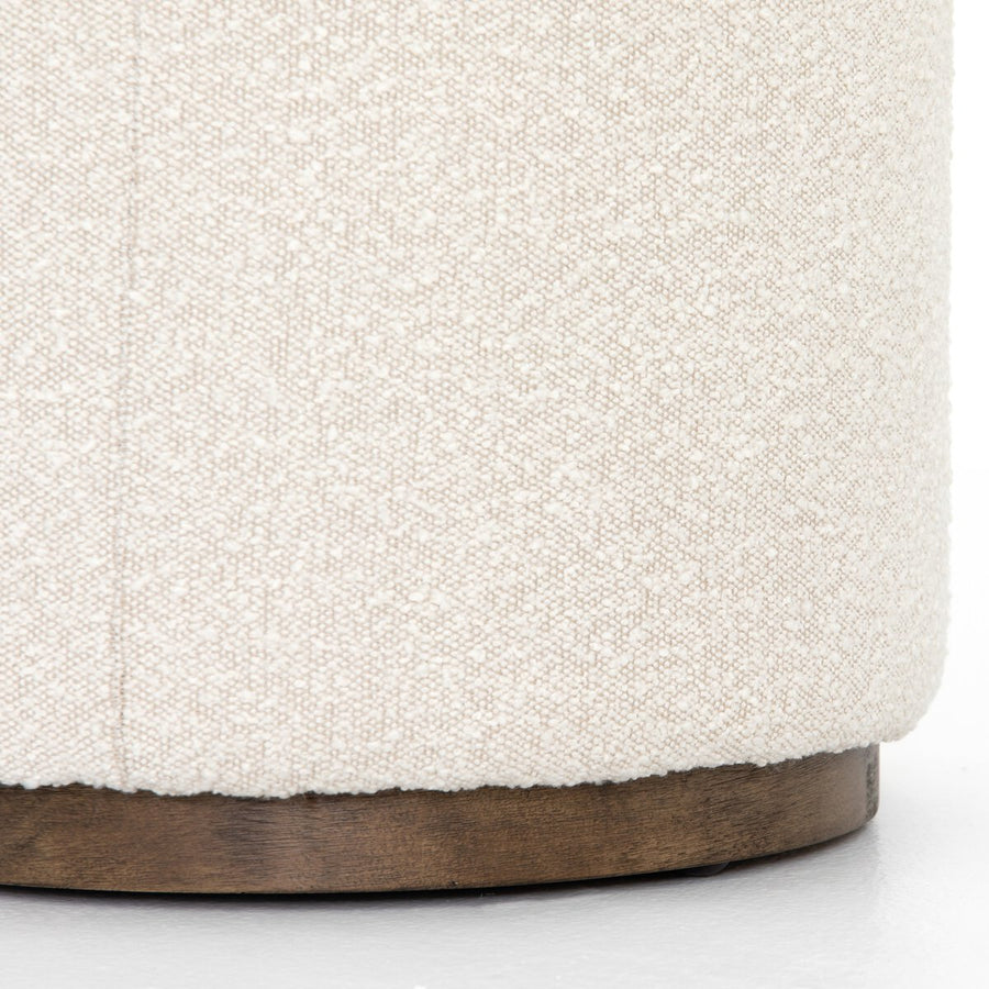 SINCLAIR ROUND OTTOMAN - KNOLL NATURAL