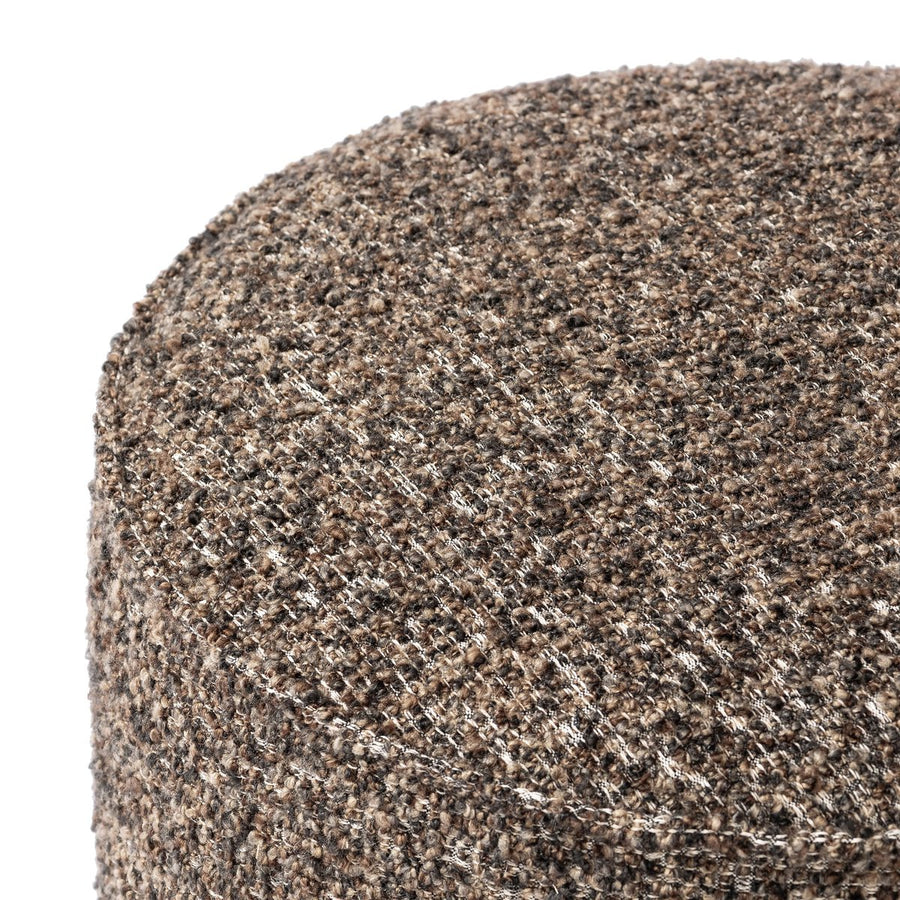 SINCLAIR ROUND OTTOMAN - IVAN GRANITE