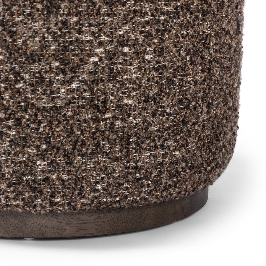 SINCLAIR ROUND OTTOMAN - IVAN GRANITE