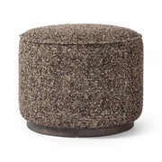 SINCLAIR ROUND OTTOMAN - IVAN GRANITE