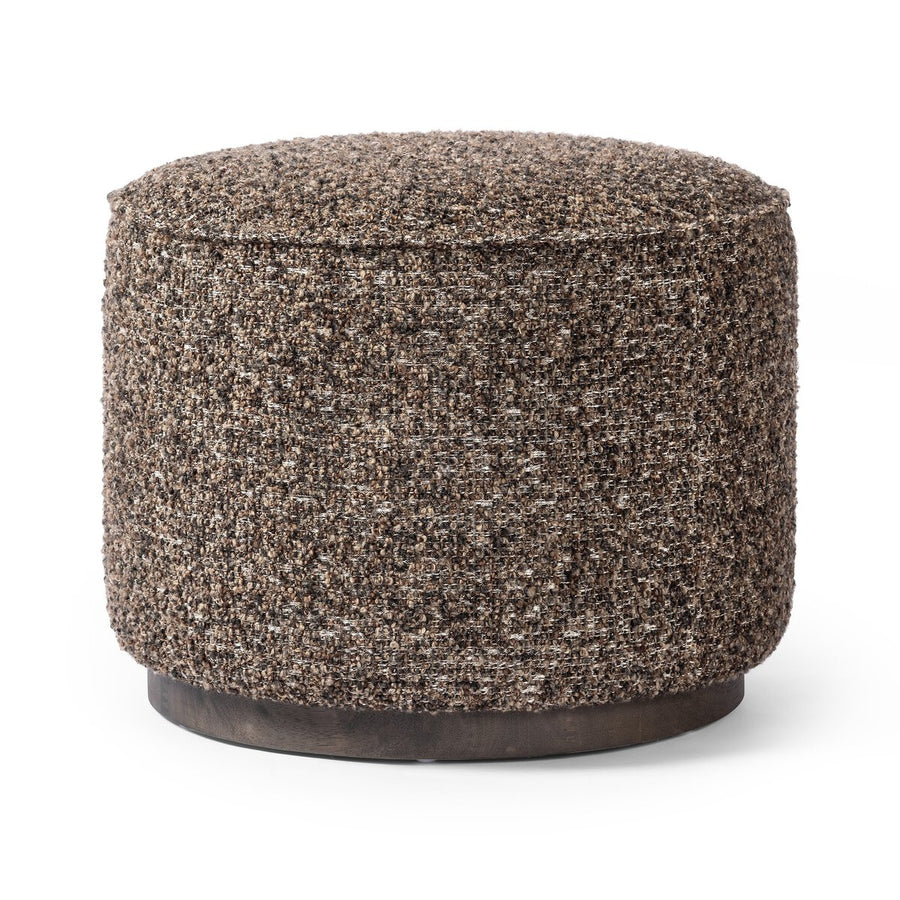 SINCLAIR ROUND OTTOMAN - IVAN GRANITE