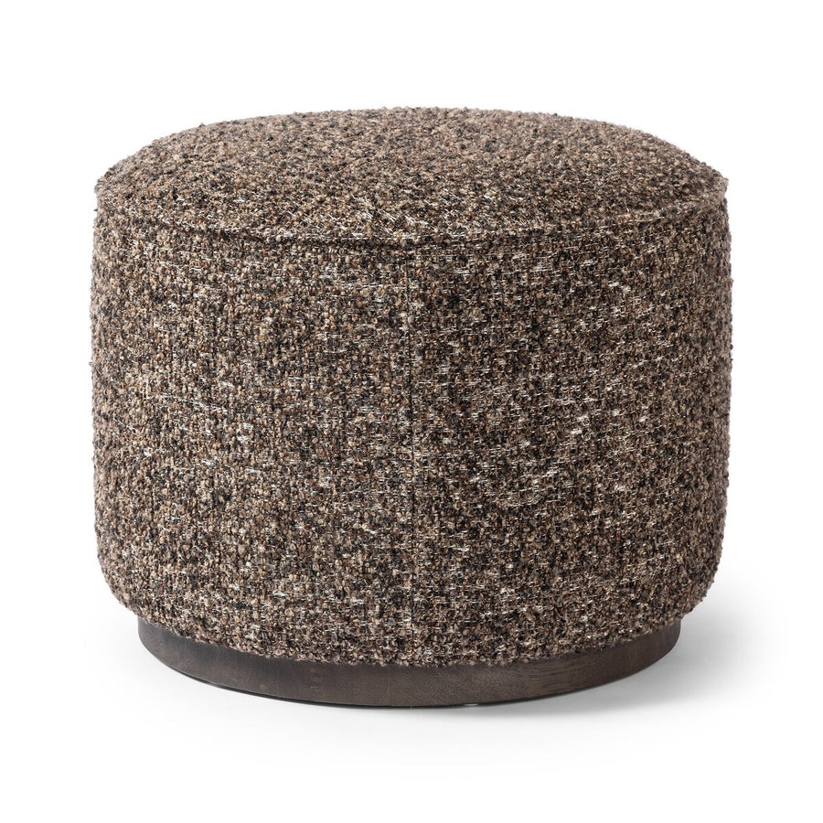 SINCLAIR ROUND OTTOMAN - IVAN GRANITE