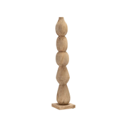 WOOD, TOTEM PILLAR , BROWN 91CM