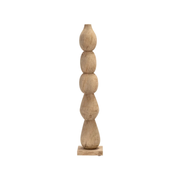 WOOD, TOTEM PILLAR , BROWN 91CM