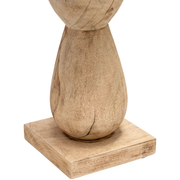 WOOD, TOTEM PILLAR , BROWN 91CM