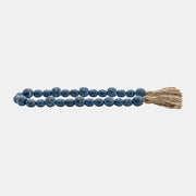 WOOD,33'L , 1"BEAD GARLAND , BLUE