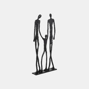 METAL , FAMILY FIGURES STATUE , BLACK