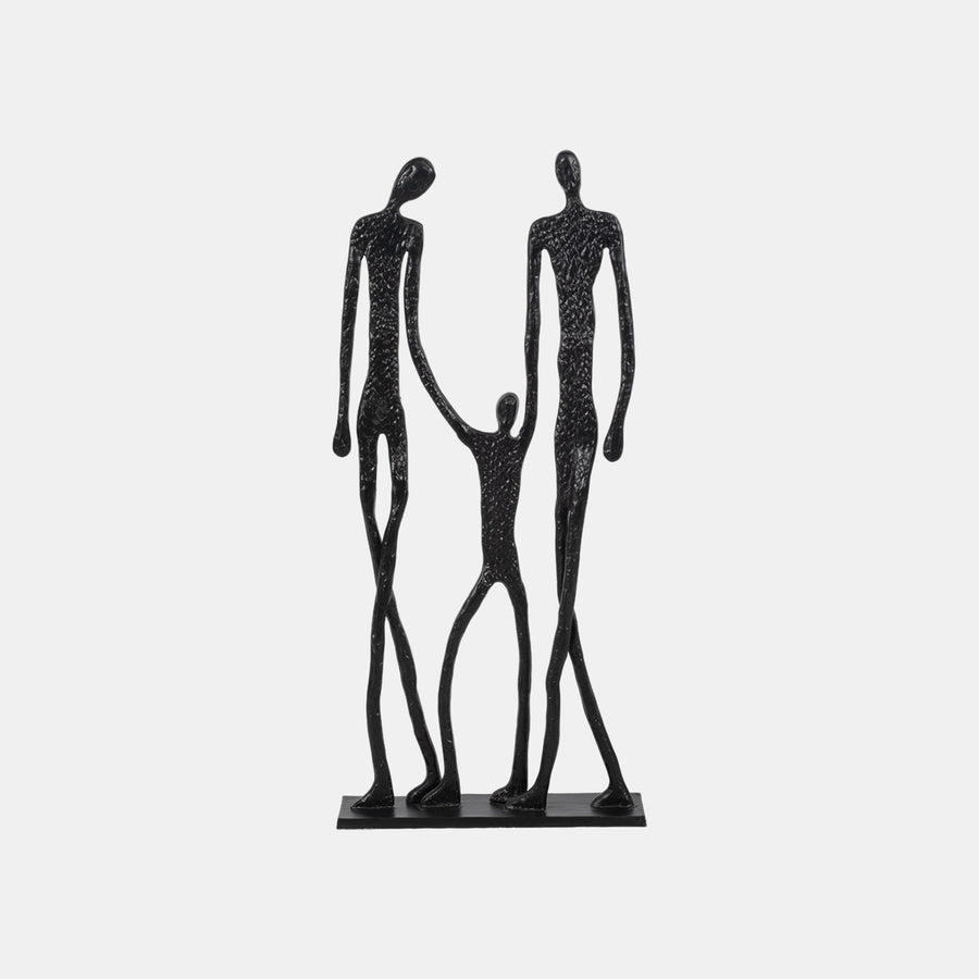 METAL , FAMILY FIGURES STATUE , BLACK